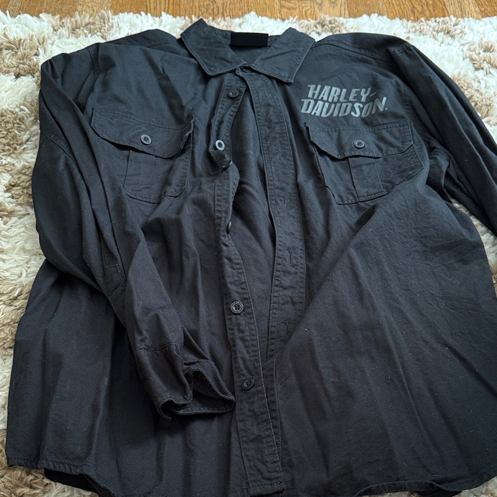 Harley-Davidson Men's black Shirt Jacket